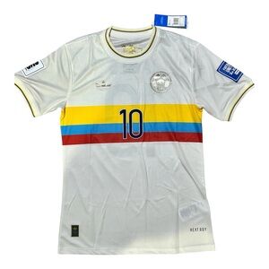 Colombia 100th ANNIVERSARY Home Shirt Jersey 1924-2024 James Rodriguez - White